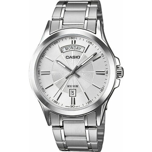 Наручные часы CASIO, серебряный casio men s enticer analog watch mtp 1381d 7a 47 mm silver