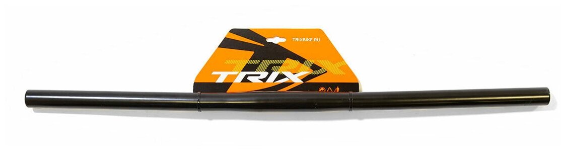 Руль TRIX для дорожных велосипедов стальной посадка 25.4мм подъём 80мм длина 580мм серебристый