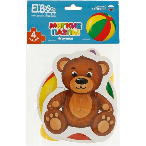 El`BascoToys Мягкий пазл 16 элемент. ET02-006 Игрушки мягкий пазл el bascotoys животные севера 4 картинки et02 029