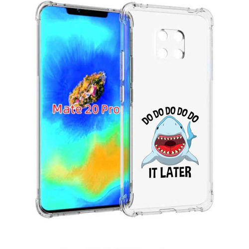 Чехол задняя панель накладка бампер MyPads Акула для Huawei Mate 20 Pro/Mate 20 RS 6.39