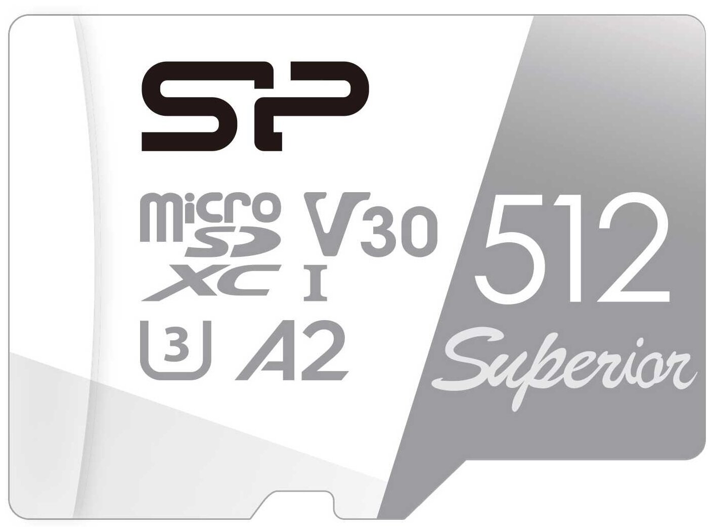 Карта памяти microSDXC 512ГБ Class10 Silicon Power Superior UHS-I U3 (sp512gbstxda2v20sp)