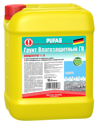 Пуфас грунтовка-концентрат 1:6 влагозащитная мороз. ГВ тов-054838