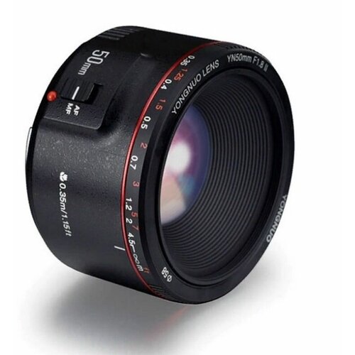 Объектив YongNuo 50mm f18 II Canon EF Standart Prime 847000₽