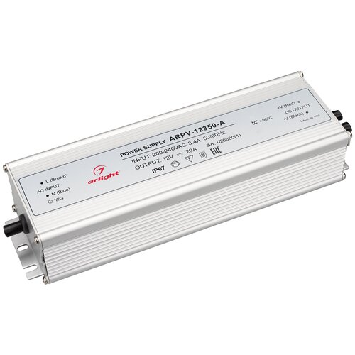 Блок питания (AC-DC) 12V 350W 026680(1) ARPV-12350-A герм IP67 металл блок питания ac dc 12v 350w 00 00001871 mtpw 350 12 mini герм ip67 металл