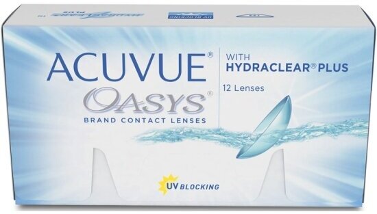 Acuvue Oasys with hydraclear plus (12 линз), 8.8, -2.50