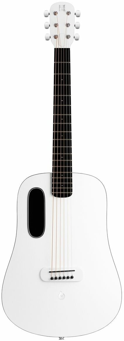 Blue Lava Original Acoustic акустическая гитара с чехлом, цвет белый