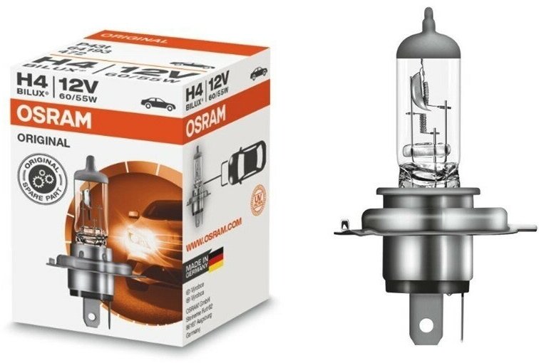 Лампа Osram H4 P43t 12V 60/55W ORIGINAL LINE 64193