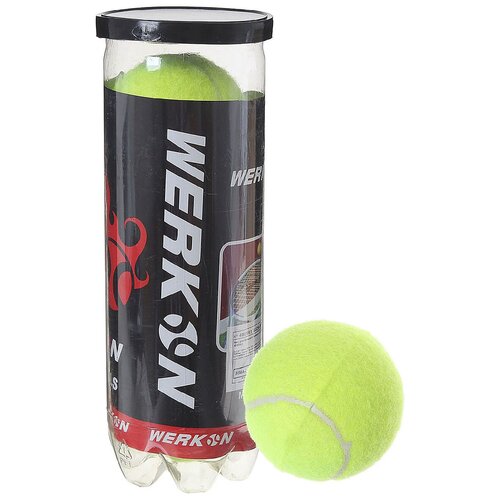 Мяч для большого тенниса WERKON 909 (набор 3 шт) 488593