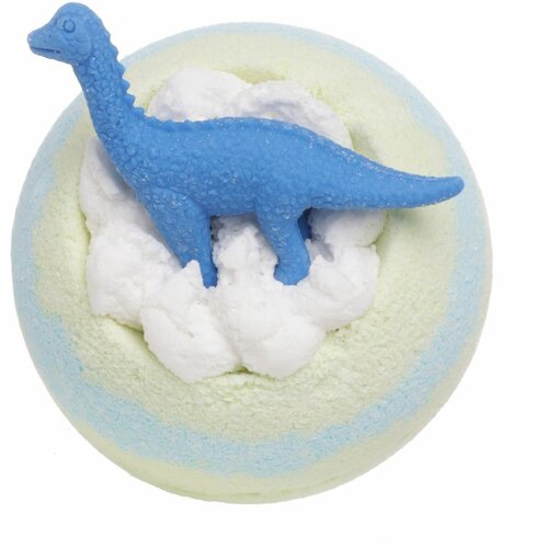 Бомбочка для ванны, 130 гр, с игрушкой, цвет, Молоко и мёд, Синий динозавр, Dino
