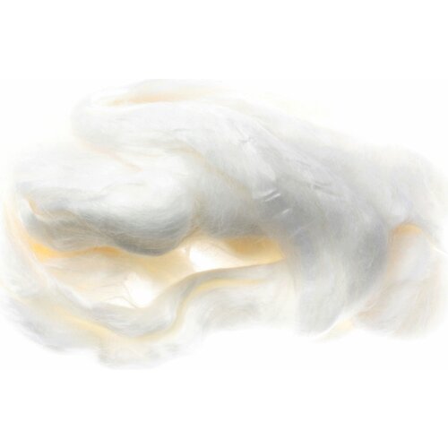 Вискоза для валяния Троицкая белый 0001 100вискоза 50г 3шт 501₽