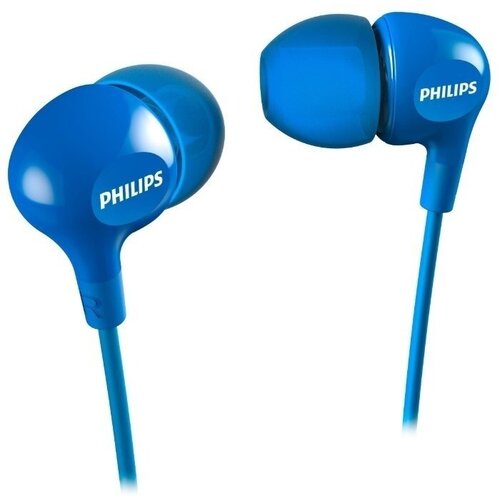 Проводные наушники Philips SHE3555, синий проводные наушники philips taue100 ru чёрный