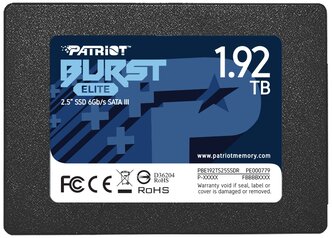 Твердотельный накопитель Patriot Memory Burst Elite 1920 ГБ SATA PBE192TS25SSDR