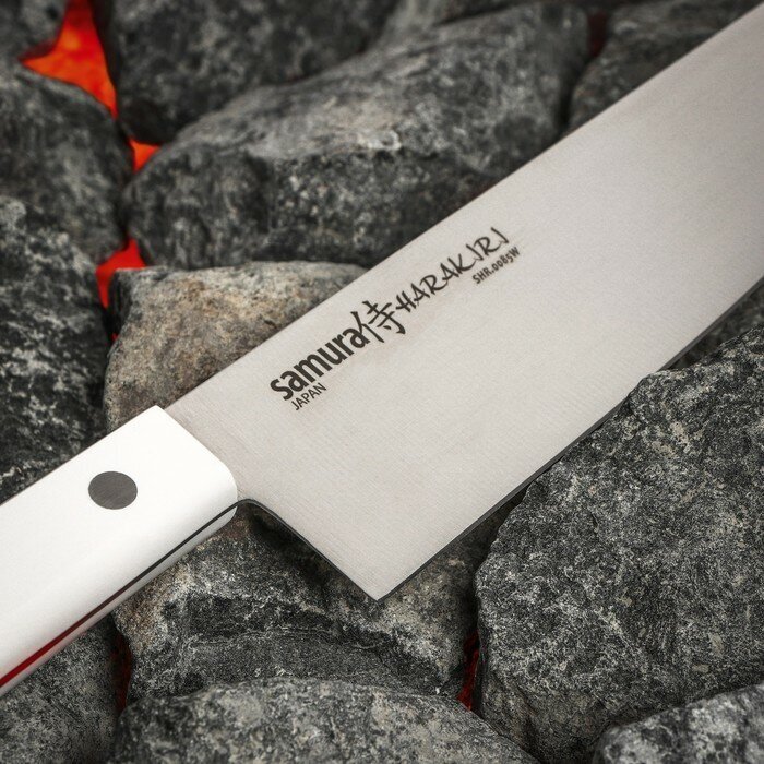 Нож кухонный Samura SHR-0085B 20.8 см - фото №18