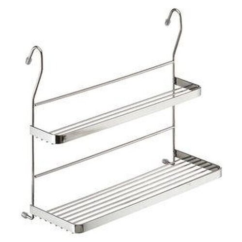 Полка двухъярусная MIX 340х150х300 мм хром YJ-G212 2284₽