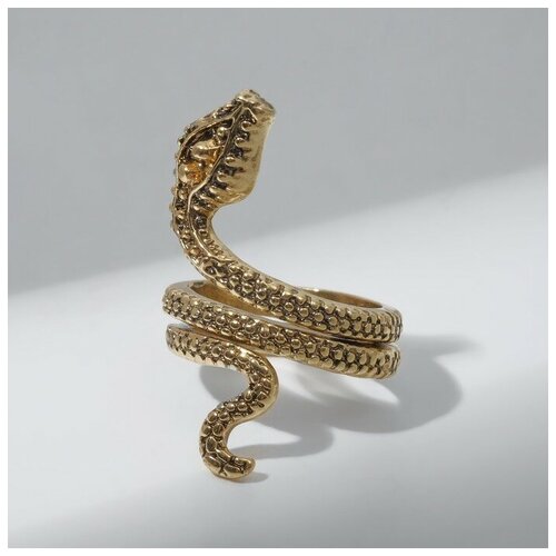 Кольцо ТероПром, золотой aqua золотистый сотуар змея