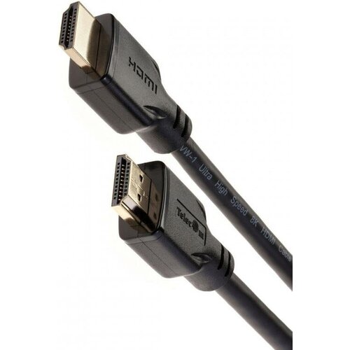 Кабель HDMI 19M/M, ver. 2.1, 8K@60 Hz 3m Telecom aopen кабель hdmi 19m m ver 2 1 8k 60 hz 3m aopen qust