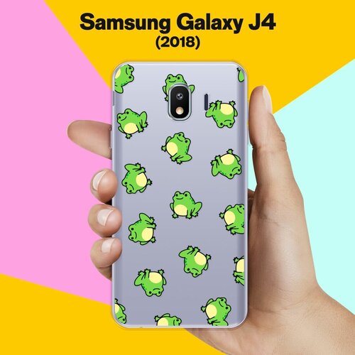 Силиконовый чехол на Samsung Galaxy J4 (2018) Лягушки / для Самсунг Галакси Джей 4 2018 силиконовый чехол на samsung galaxy j4 самсунг галакси джей 4 мандала взрыв цвета