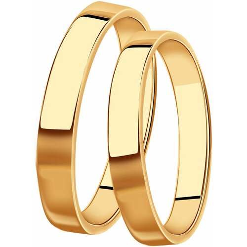 фото Золотое обручальное кольцо 2,5 мм кюз del'ta d090111 diamant-online