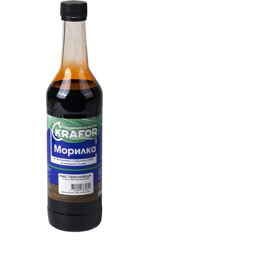 Морилка неводная Krafor для тонирования и защиты деревянных изделий 05 л лиственница 869₽