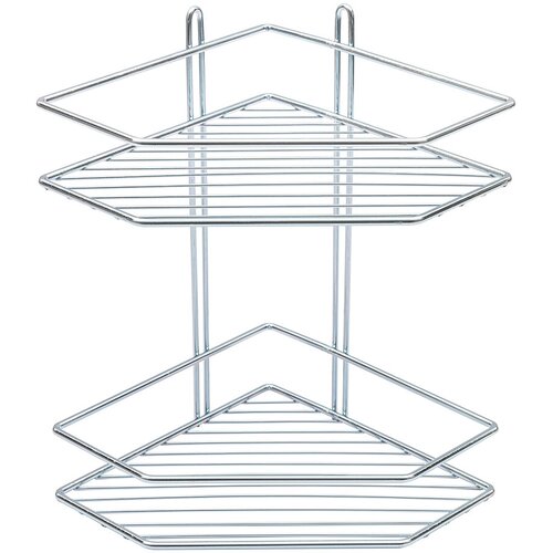 Полка для ванной 2-ярусная угловая