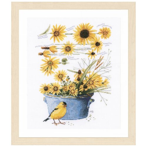 фото Набор для вышивания helianthus sunflowers 33 х 47 см pn-0172914 lanarte