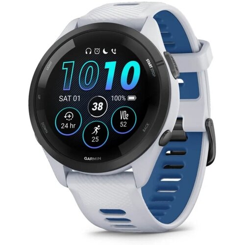 Умные часы Garmin Forerunner 265 Black Bezel with Whitestone Case and WhitestoneTidal Blue Silicone Band 010-02810-11 5129000₽