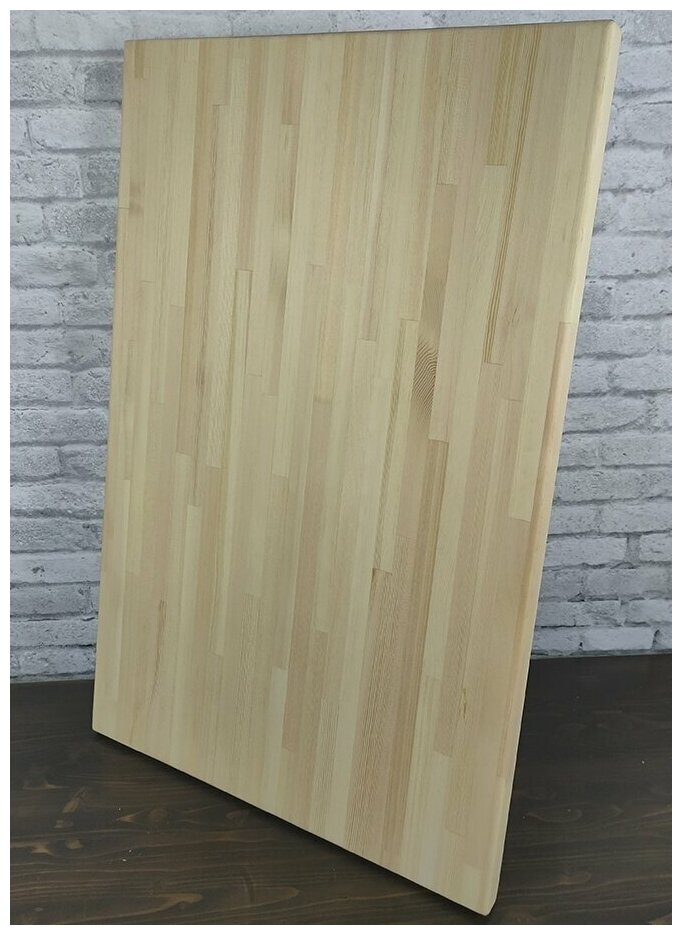 Столешница деревянная для стола, 120x75х4 см, шлифованная без покрытия