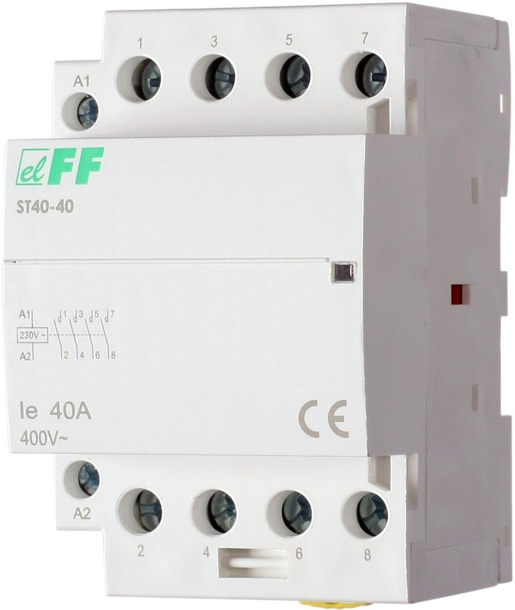 Модульный контактор ST40-40 40A 4н. о. контакта управление 230V АС