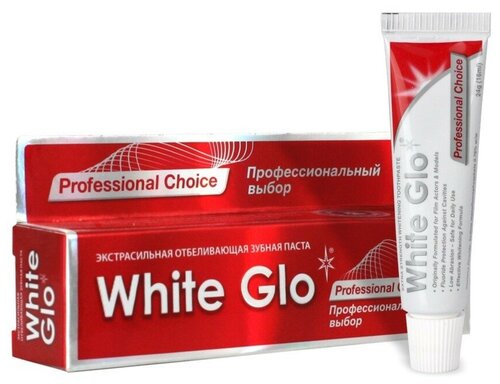 Отбеливающая зубная паста White Glo, «Профессиональный выбор», 24 г