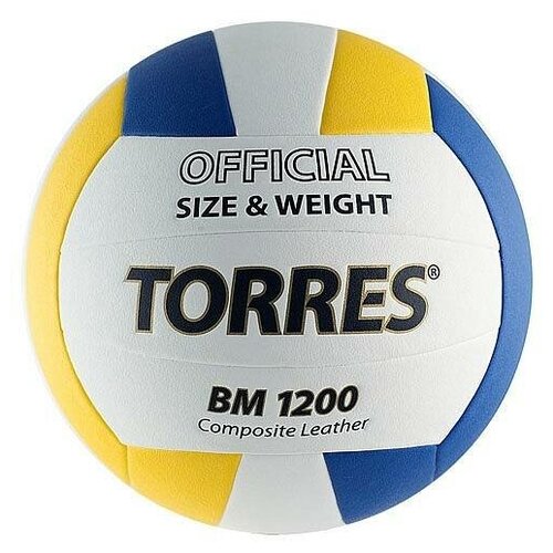 Мяч вол. TORRES BM1200, арт. V42035, р.5 мяч вол mikasa v355w р 5