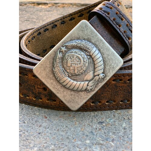 фото Ремень , размер 135, серебряный носикожу