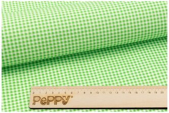 Ткань для пэчворка PEPPY бабушкин сундучок 50x55 см,140 г/кв.м,100% хлопок БС-48 клетка зеленый