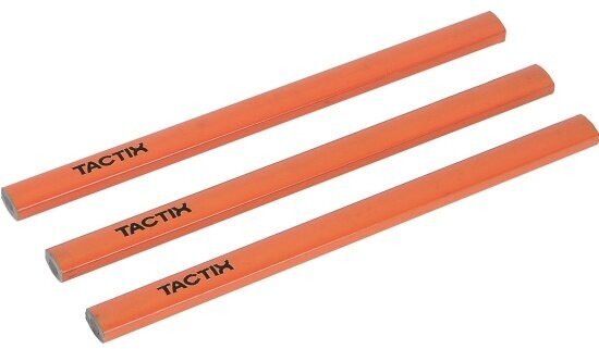 Набор плоских строительных карандашей Tactix 3 шт