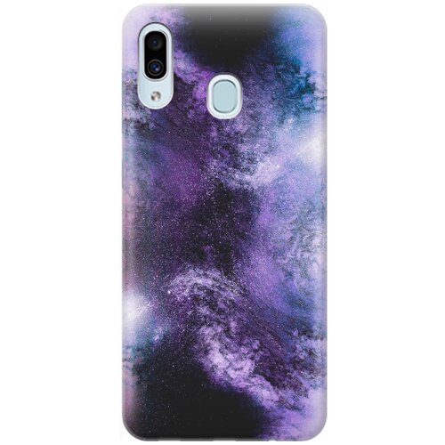 фото Re:pa накладка transparent для samsung galaxy a40 с принтом "космическое свечение"