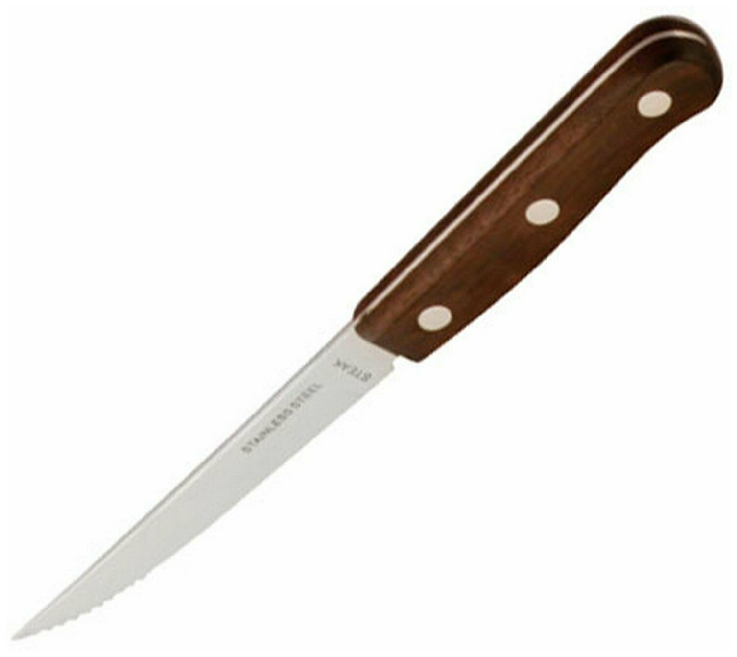 Нож для стейка Sunnex 115/215х16мм, нерж. сталь, дерево