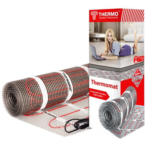 Теплый пол нагревательный мат Thermo Thermomat 10 квм 180 1820 Вт 48367₽