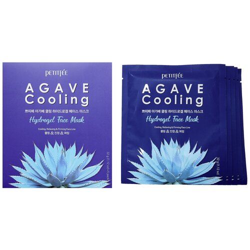 Petitfee набор/Маска д/лица гидрогел. c агавой Agave Cooling Hydrogel Face Mask, 5 шт