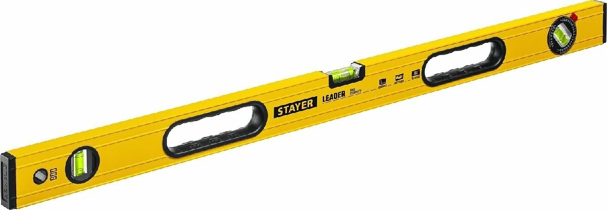 Строительный фрезерованный уровень STAYER Leader 800 мм (3466-080_z01)