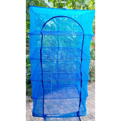 Подвесная сетка-сушилка для рыбы овощей и фруктов 50 х 50 х 100 см 5 секций Сушилка для рыбы 130000₽