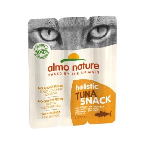 Almo Nature Колбаски для кошек Тунец, 3шт. (Holistic - Snack - with Tuna ) 511 | Azul Label Snack Cat Tuna, 0,015 кг (2 шт)