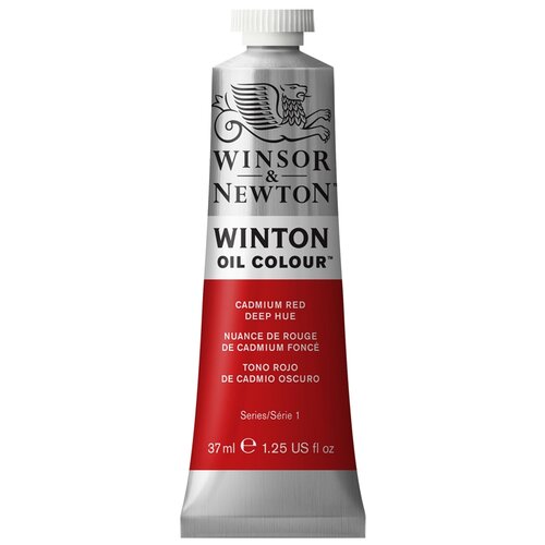 Winsor & Newton Краска масляная художественная Winton, 37 мл, насыщенно-красный кадмий краски масляные winton 10 цв 21мл туба к к winsor