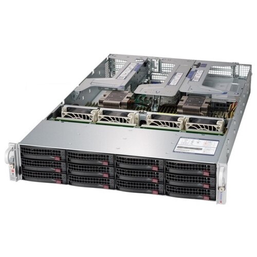 Сервер Supermicro SuperStorage 6029P-E1CR12L 2 x /без ОЗУ/без накопителей/количество отсеков 2.5 hot swap: 2/количество отсеков 3.5 hot swap: 12/2 x 1200 Вт/LAN 10 Гбит/c