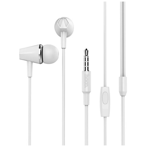 Наушники проводные Hoco M34 Honor Music Universal Earphone с микрофоном белые 22000₽