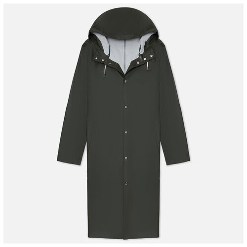фото Мужская куртка дождевик stutterheim stockholm long зелёный , размер xxl