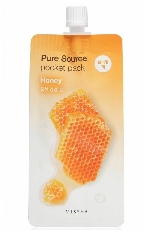 Ночная маска для лица MISSHA Pure Source Pocket Pack (Honey)