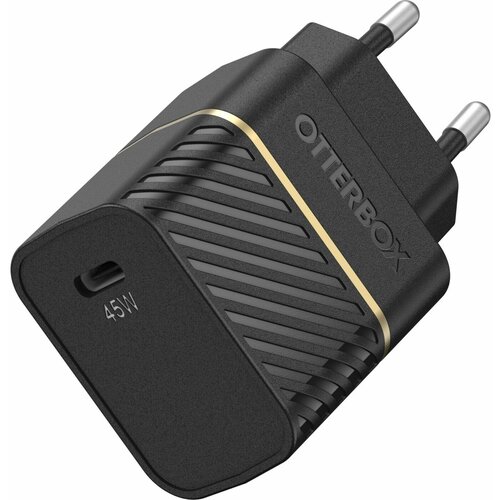 Сетевое зарядное устройство OtterBox мощностью 45 Вт (USB-C) (GaN) (Мерцающий чёрный / Black Shimmer)