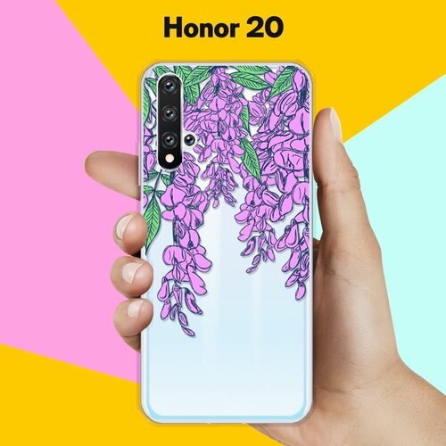 Силиконовый чехол Цветы фиолетовые на Honor 20