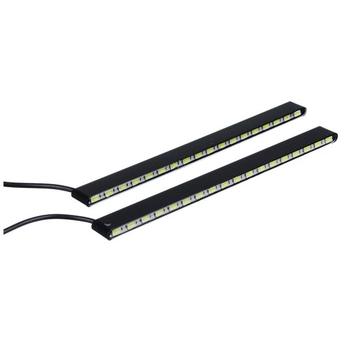 NEW GALAXY дневные ходовые огни, LED 18 ШТ, метал. КОРП., 192 ММ, 12V, 2ШТ