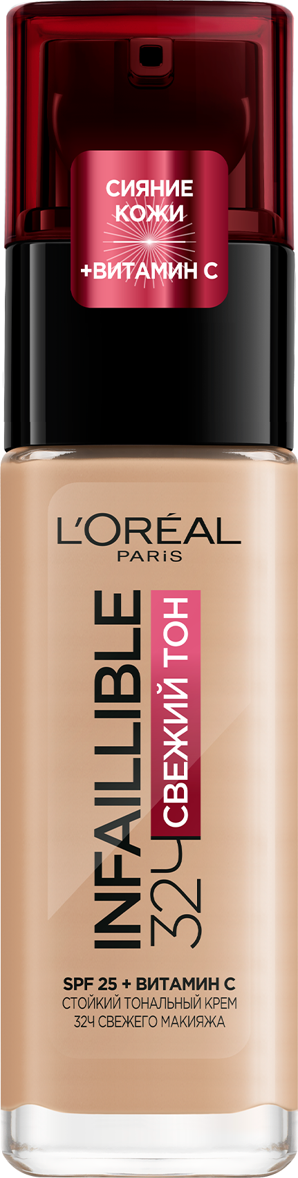 L'Oreal Paris Infaillible Тональный крем Свежий тон 32ч, тон 145 бежево-розовый