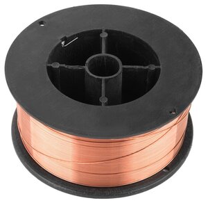 <b>Проволока</b> из металлического сплава FoxWeld ER70S-6 0.6мм 1кг Стальная омедненная <b>проволока</b> марки ER7